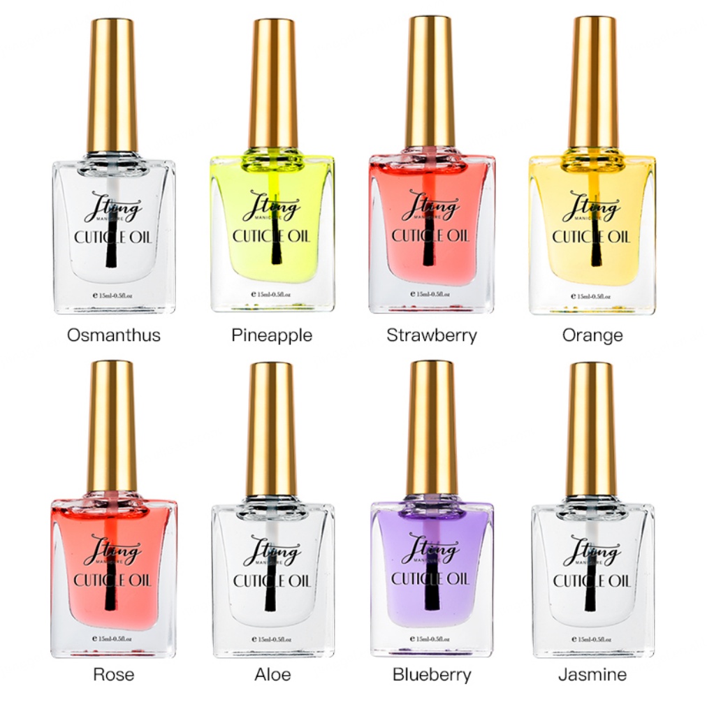 JTING Organic 16 Flavors Nail Care Cuticle Oil Bulk for Nail Strengthen Protect Extract Vegetable Nutrient Oil Smooth Surface