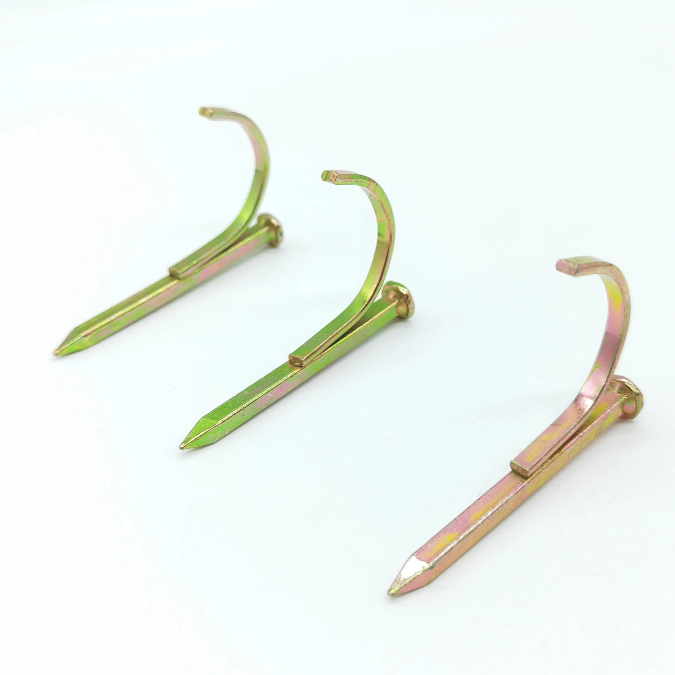 High Quality Steel Galvanized Colored Pipe Fixing Nail Hook Nail for Water Pipe Smooth Shank Roofing Concrete Nail