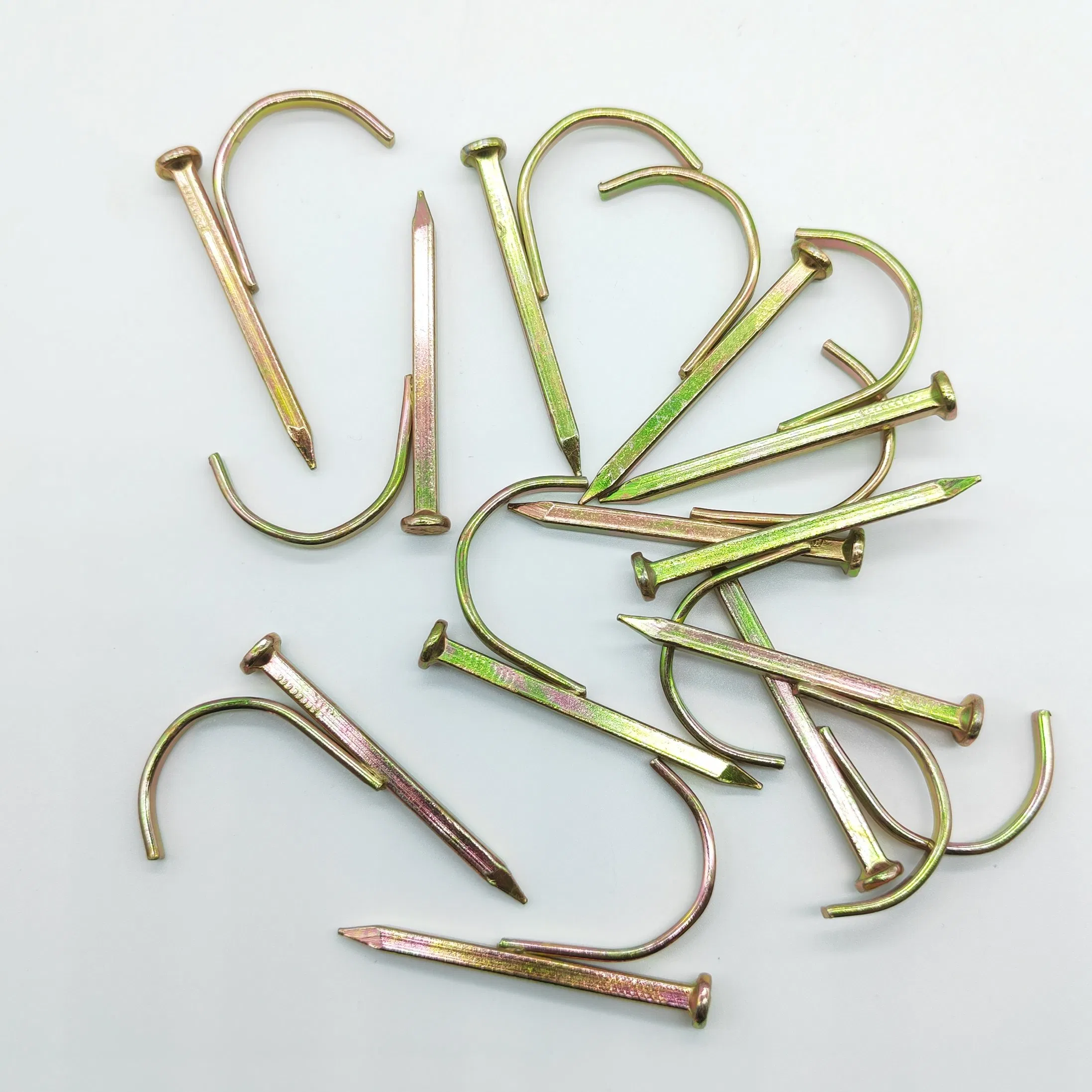Architectural Feature Hook Nail with Sharp Body and Quality Zinc Finish