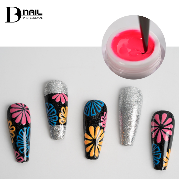 Salon All-Round Painting Gel 36 Colors Smooth &amp; Controllable High Saturation&amp; Coverage Easy Blending/Layering for Nail Art DIY
