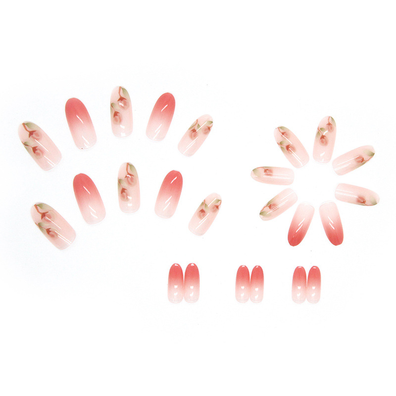 Fake Nails Long Ombre Acrylic Nails