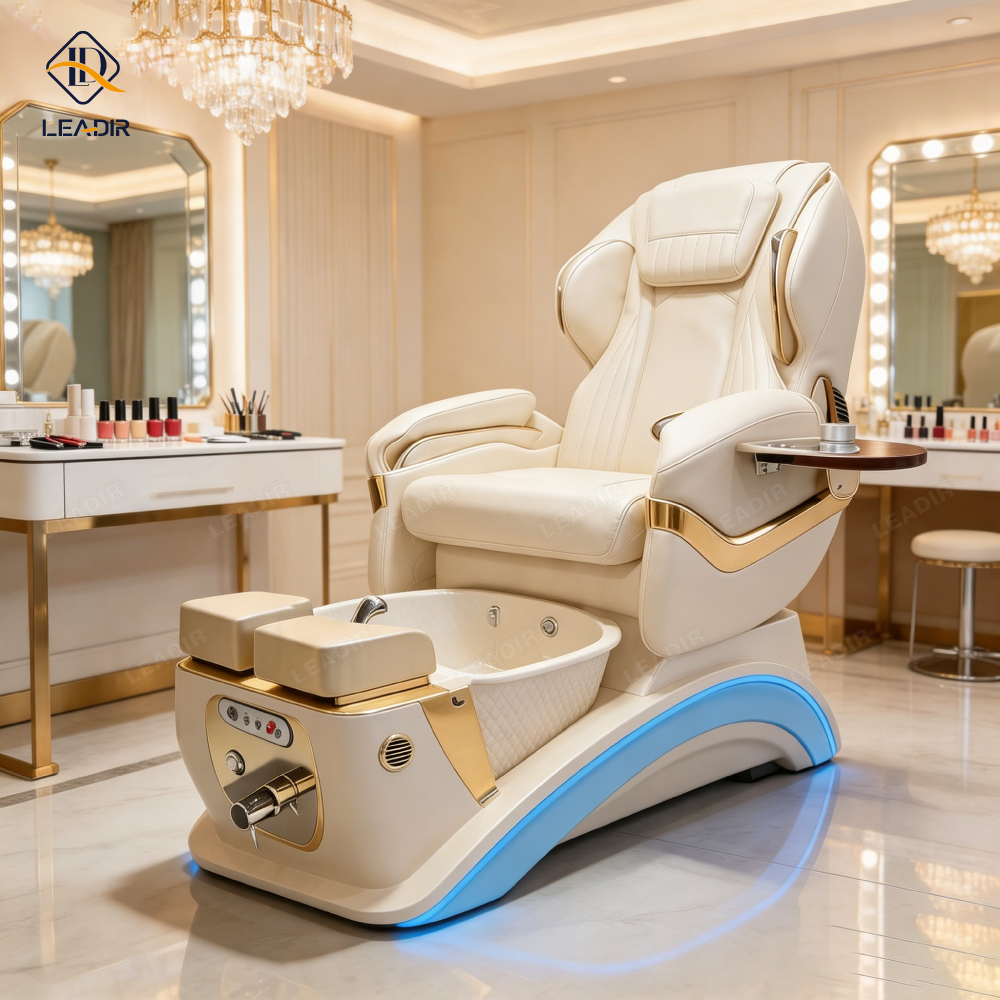 Manufacturer Modern Luxury Professional Foot Spa Massage Beauty Salon Electric Nail Manicure Foot Spa Station Pedicure Chair
