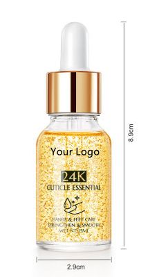 Private Label Nail Cuticle Oil with Vitamin E Scented Revitalizer Enriched by Natural Dried Flowers Softens Cares for Fingers