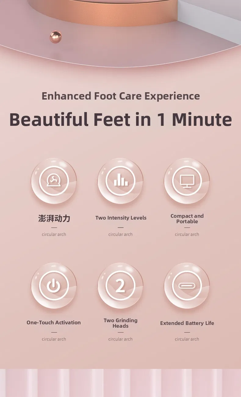PG12 Rechargeable Electric Foot Dead Skin Exfoliator Care Pedicure Beauty Device