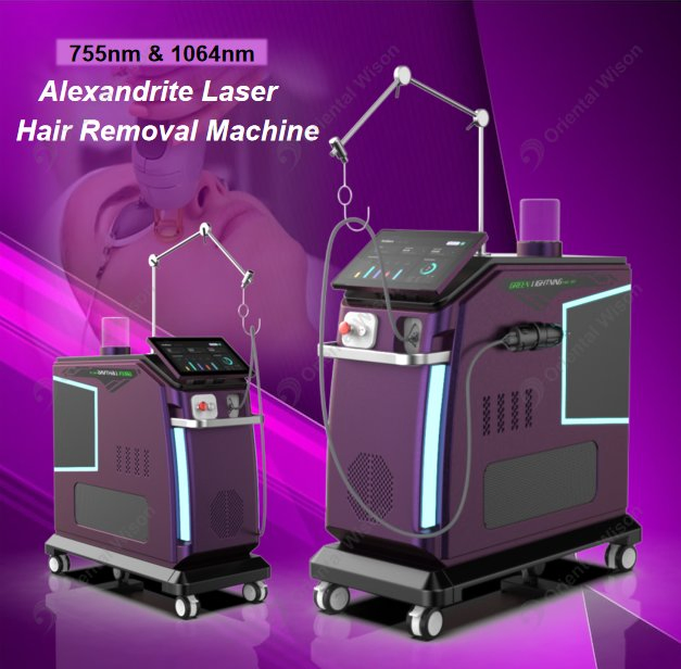 Alexandrite Laser Hair Removal Depilation ND YAG Long Pulse Laser Vascular Veins Removal Skin Rejuvenation Beauty Equipment Nail Fungus Treatment Depilacion