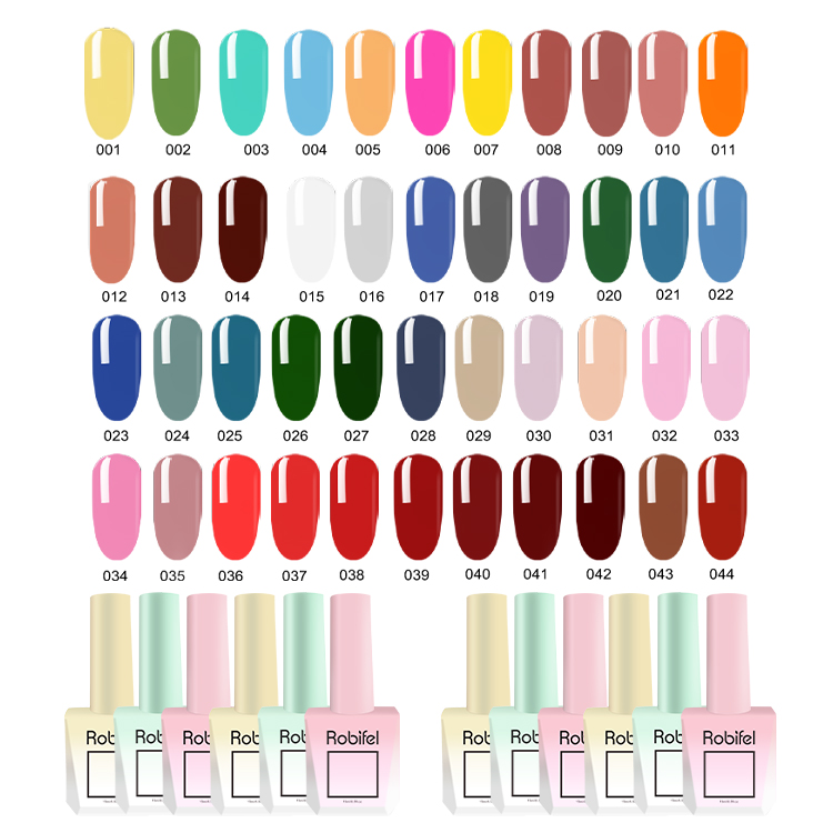 Robifel 15ml LED UV Gel Nail Polish High Quality Supplies Professional Product for Nail Art Salon Free Sample