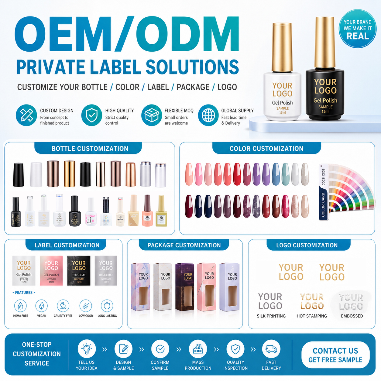 High Pigment Long Lasting Soak Off UV LED Base 120 Colors Shiny Magnetic Cat Eye Gel Nail Polish OEM Art Supplies