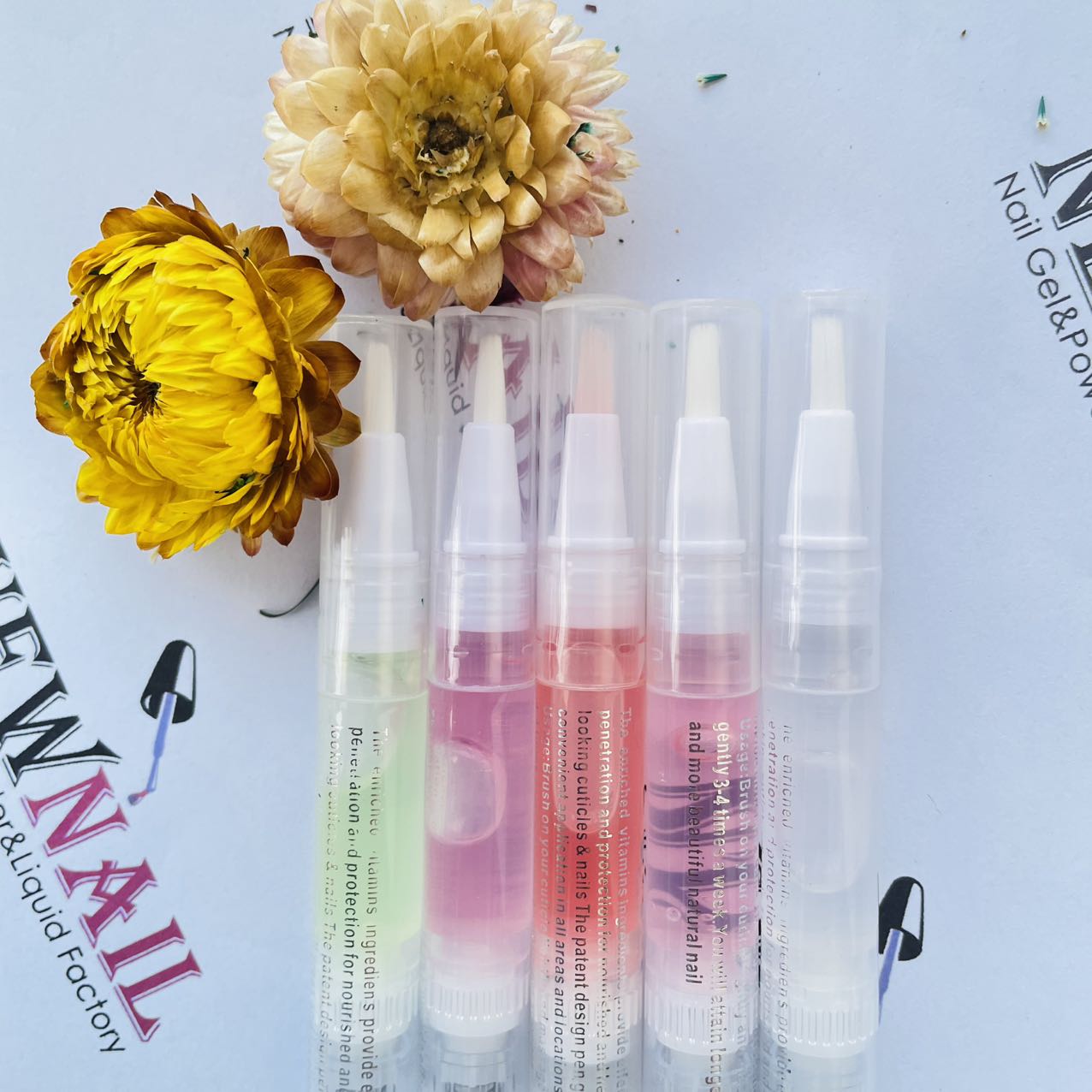 6ml Natural Cuticle Oil Pen, Moisturizing Nail Care Treatment for Dry Cuticles, Portable Nail Growth Oil for Home Salon
