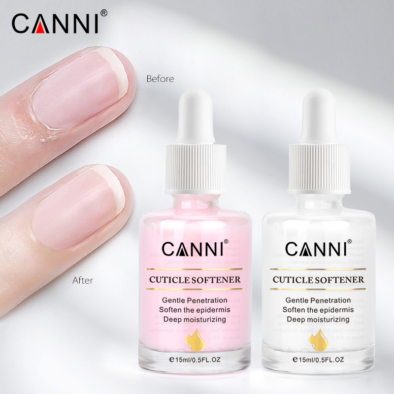 CANNI 15ml Cuticle Oil 6 Flavor Cuticle Softener Nail Treatment Organic Deep Moisturize Oil Salon Manicure Dropper Products