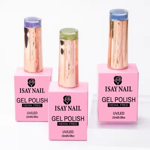 Customized Designer Style 15ml Private Label UV Nail Gel Polish Non-Toxic Long-Lasting with HEMA HPMA TPO Free