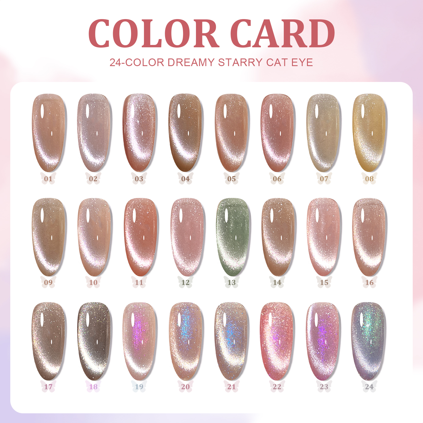 Miss Gooey Non Toxic 24 Colors Cat Eye Gel Polish Wholesale Hema Free OEMODM Magnetic Nail Polish Professional Nail Gel Polishes