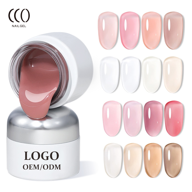 Wholesale 30g Organic Vegan Nail Supplies Custom Private Label Uv Nail Jelly Gel Polish