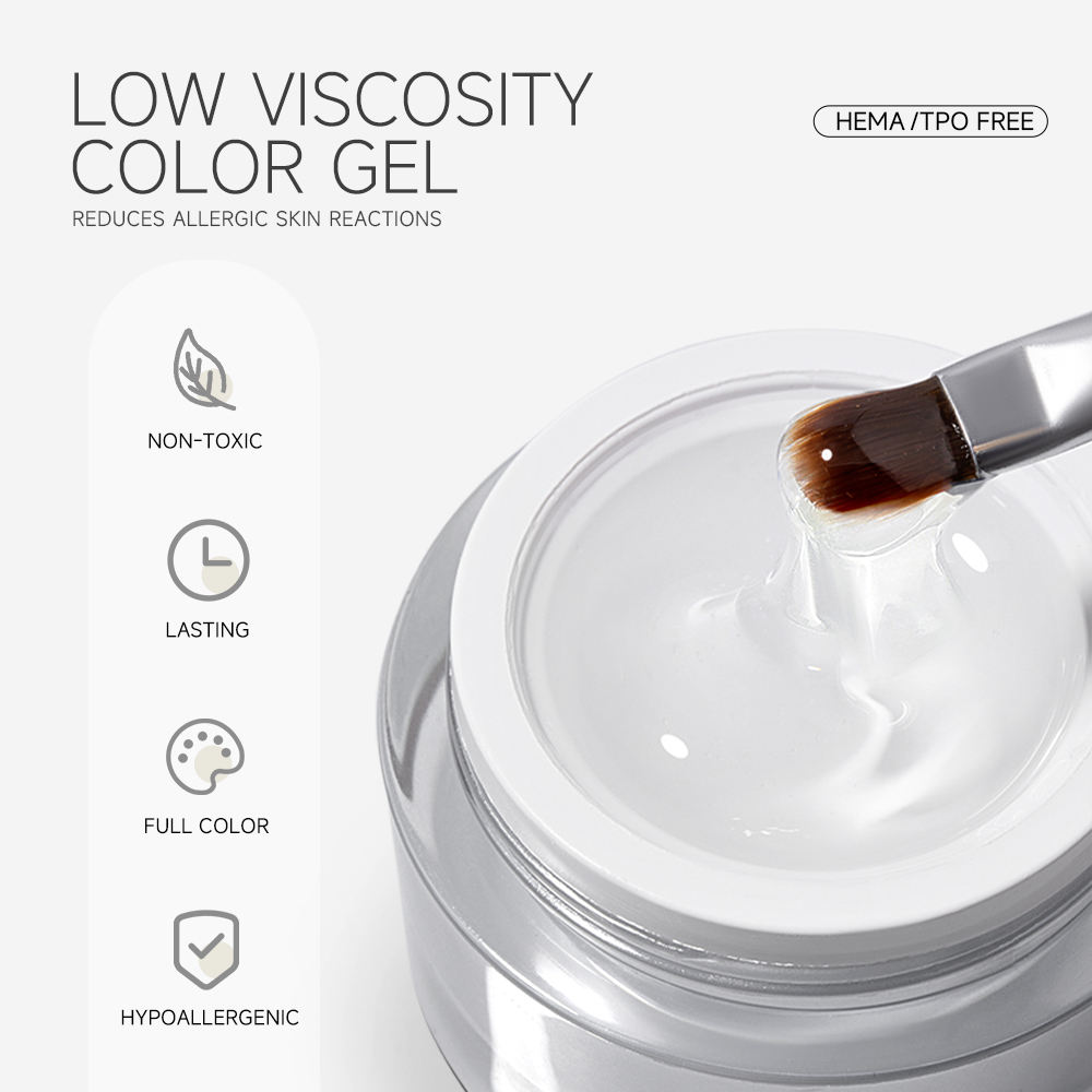 RONIKI Low Odor Eco Friendly Builder Nail Gel UV Builder Gel Non Toxic Manicure Product HEMA Free ODM Custom Brand Development