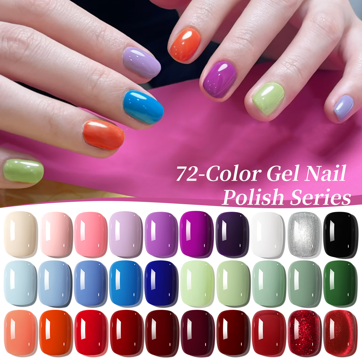 XEIJAYI Private Label 15ml Non-Toxic Long Lasting UV Gel Polish Set in Colorful Bottles for Salons DIY Use