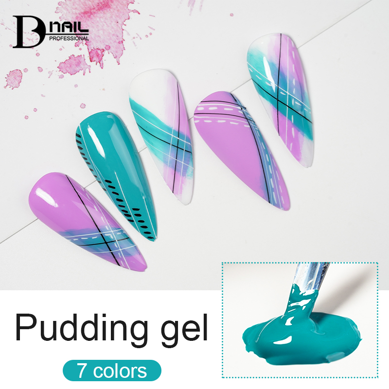 BD Pudding Gel Private Label Color Solid Gel Polish Kit 15ml Nail Art Salon Uv Oem Nail Polish Gel Set