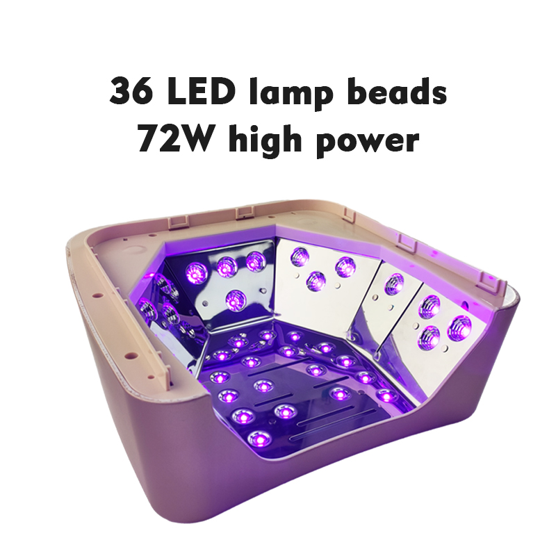 I-Believe High Quality Professional Nail Lamp UV LED 72W Battery Operated Metal Design for Salon Use Hot Sale Product