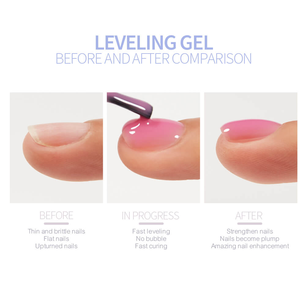 2023 BOZLIN 10ml 48 Bright Color Collection 5 in 1 Color Gel Rubber Base Extension Builder Nail Gel Set