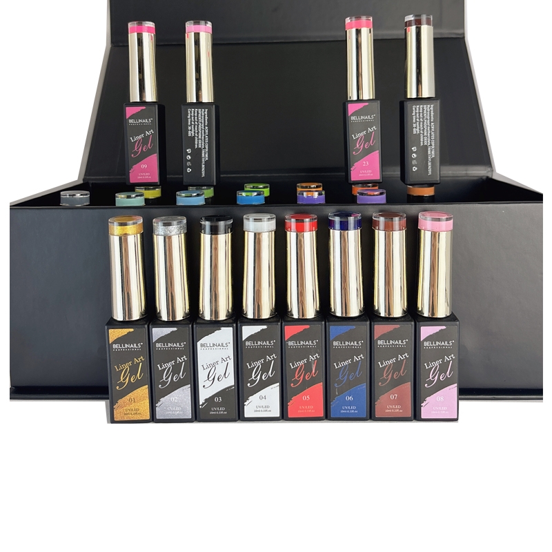 New Popular Professional Custom Design 24colors Liner Art Nail Gel ODM/OEM Unique Brand Liner Nail Gel Polish Collection
