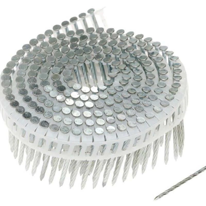 High Quality HDG Bright Smooth Shank Nail / Finish Nail/ Collated Framing Nails/ Roofing Nails Wire Coil Nails with CE for Pneumatic Nailer &amp; Wood Pallet Frame