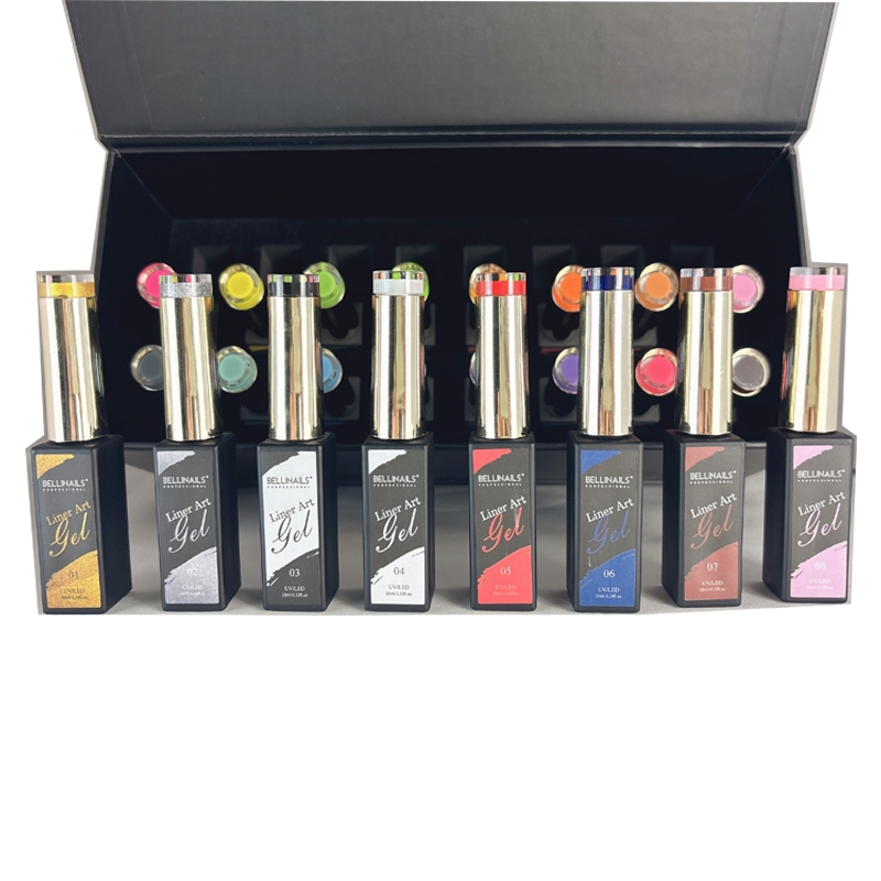 New Popular Professional Custom Design 24colors Liner Art Nail Gel ODM/OEM Unique Brand Liner Nail Gel Polish Collection