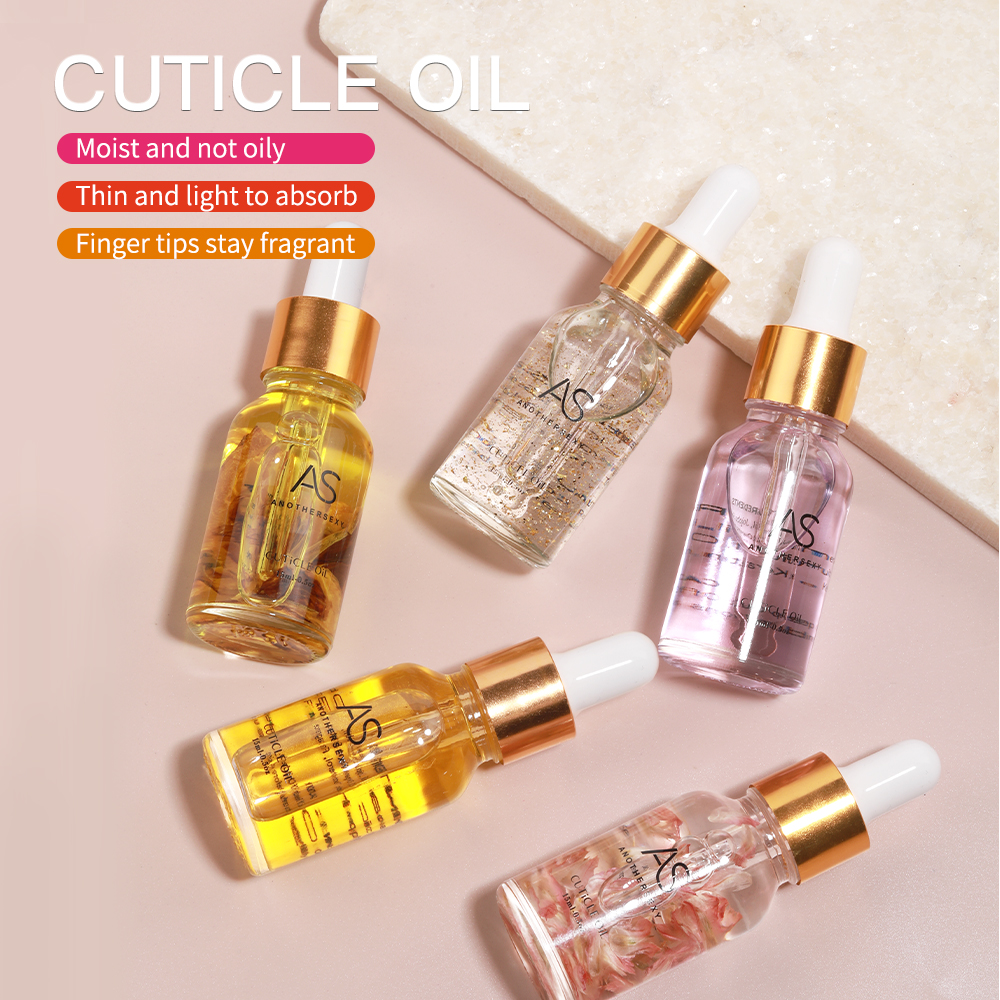 Wholesale Private Label 24k Gold Foil Flakes Cuticle Revitalizer Nutrition Oil Custom Logo Vitamin E Nail Cuticle Oil With Box