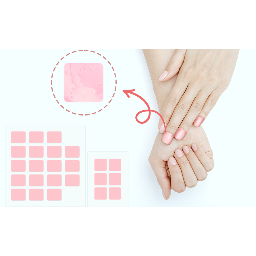 Hydrocolloid Gel Nail Repairing Pathces Beauty Fingernails SPA Time for Cracked Nails Smooth Dry Nail with Keratin Sticker