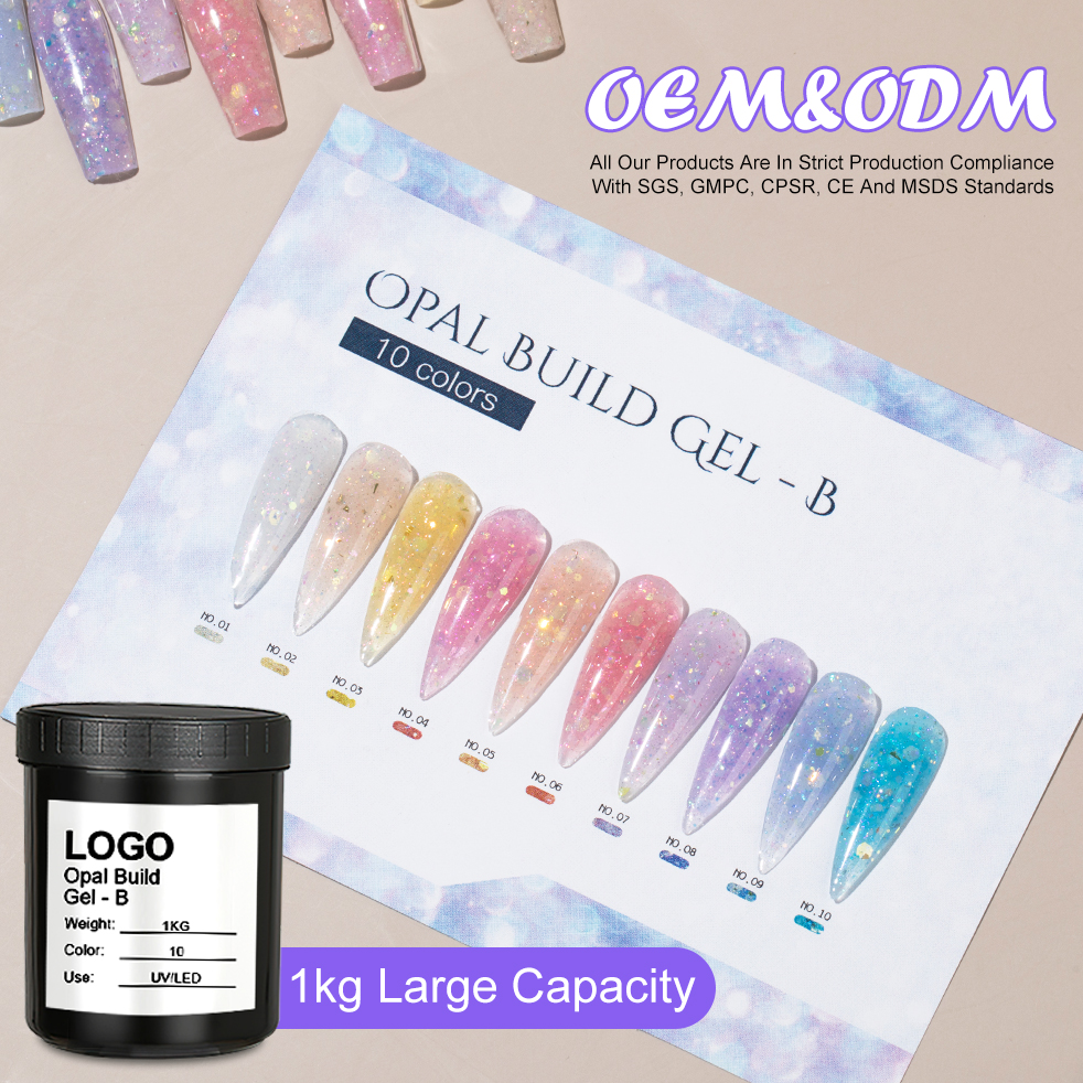 Nail Supply Opal Build Gel Bulk Capacity Extension Gel