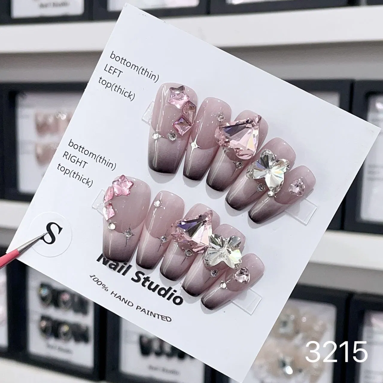 Hot Sale Luxury Private Brand French Style Press on Nail Fashion Artificial Nails False Nails Press Nails Art Wholesale High Quality Acrylic False Nails Gel