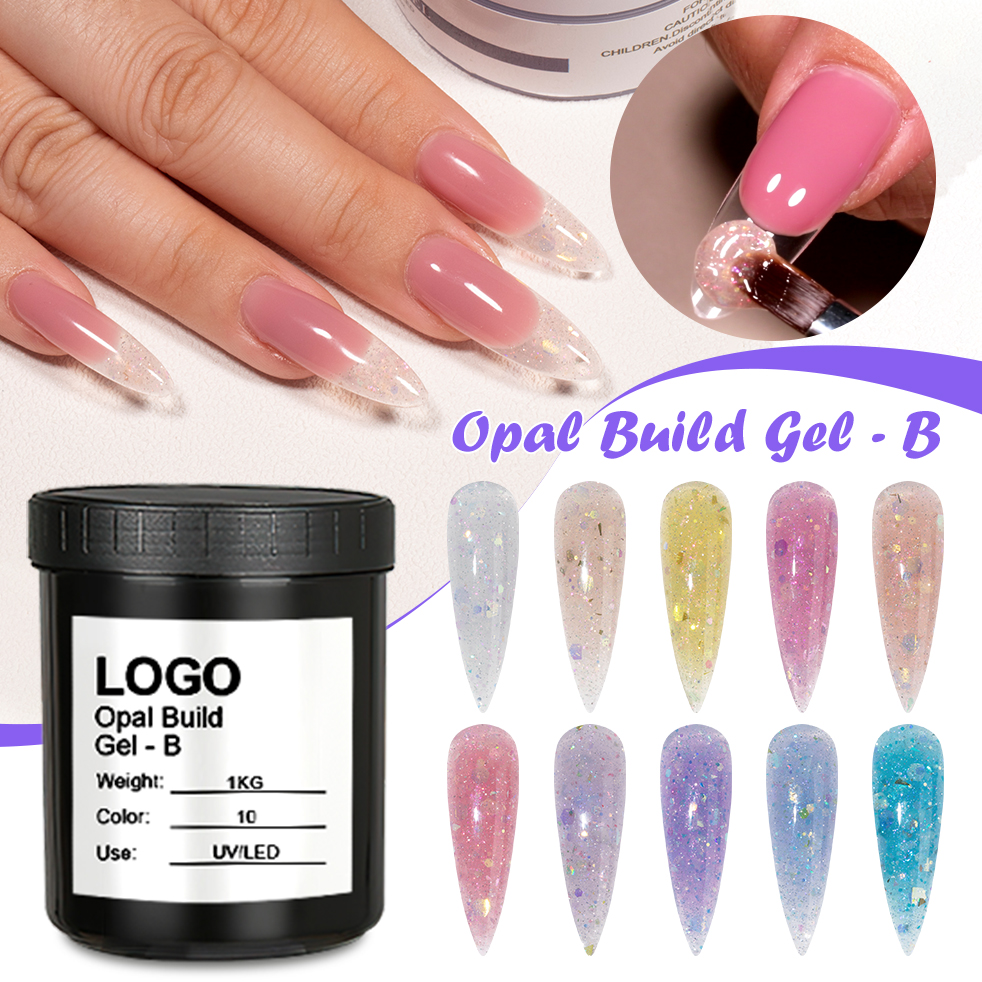 Nail Supply Opal Build Gel Bulk Capacity Extension Gel