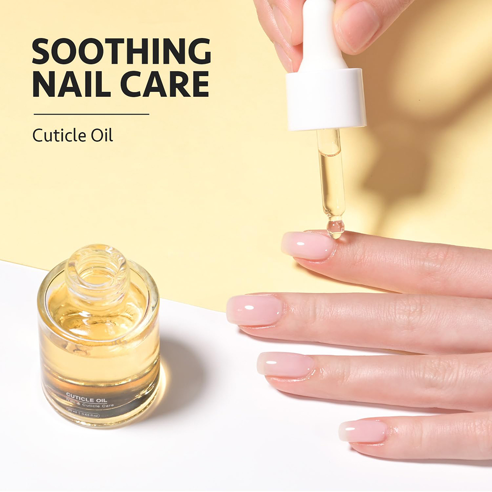 Custom Wholesale Organic Nail Care Products Nail &amp; Cuticle Moisturizing Soothing Repair Strengthen Growth Nail Oil Serum Dropper