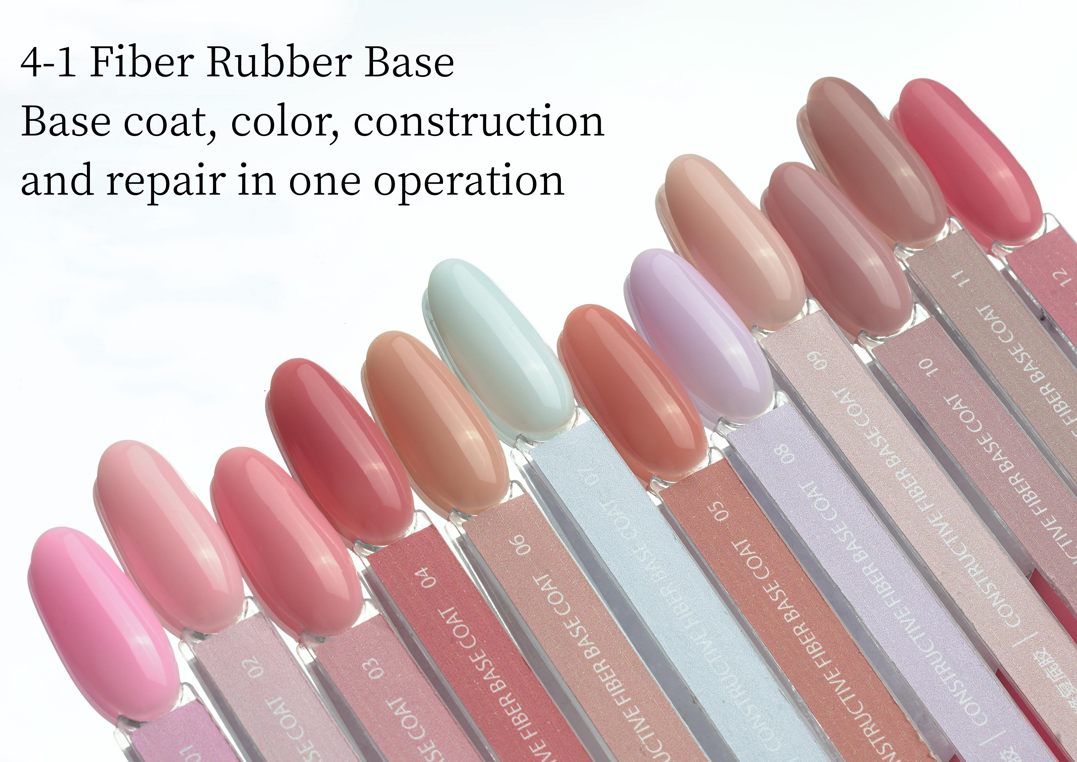 Bellinails Rubber Base Fiber Base Gel for Nails Repair Nail Gel 4 in 1 Strengthen Gel Polish Customize Logo