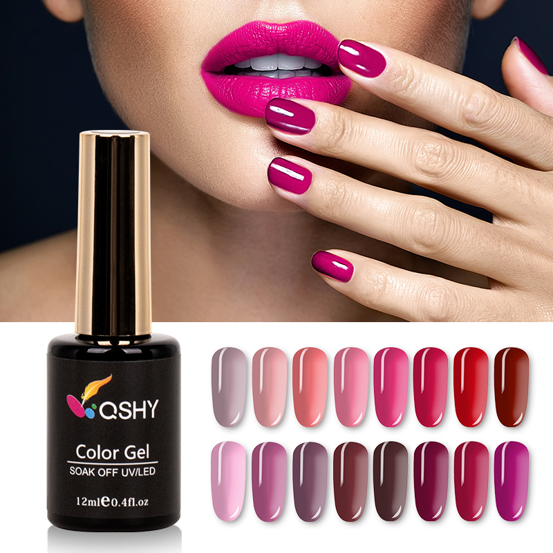 Professional Salon Nail Art Kit High Quality 12-Color Gel Nail Polish Set Permanent Magnetic Organizer for Nail Beauty