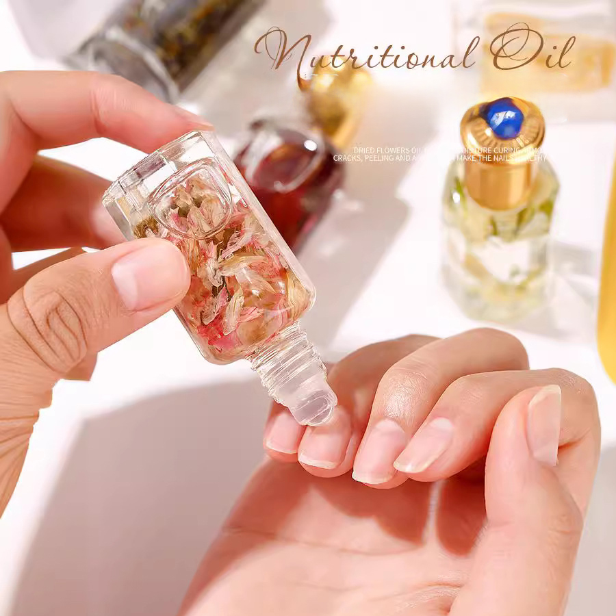 Wholesale Dried Flower 10Ml Cuticle Oil Pen Custom Logo Private Label Nail Salon Care Growth Natural Flower Fragrance