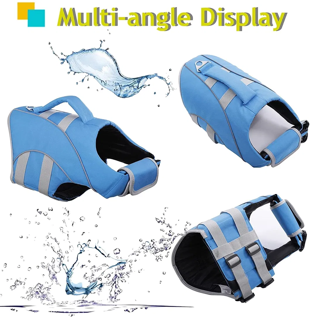 Chaleco salvavidas para perros reflectante, ajustable y seguro para mascotas