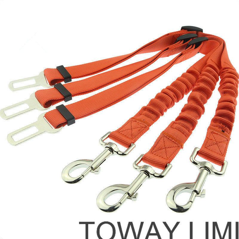 Cinturón de seguridad para perros de nylon elástico ajustable, accesorios para mascotas