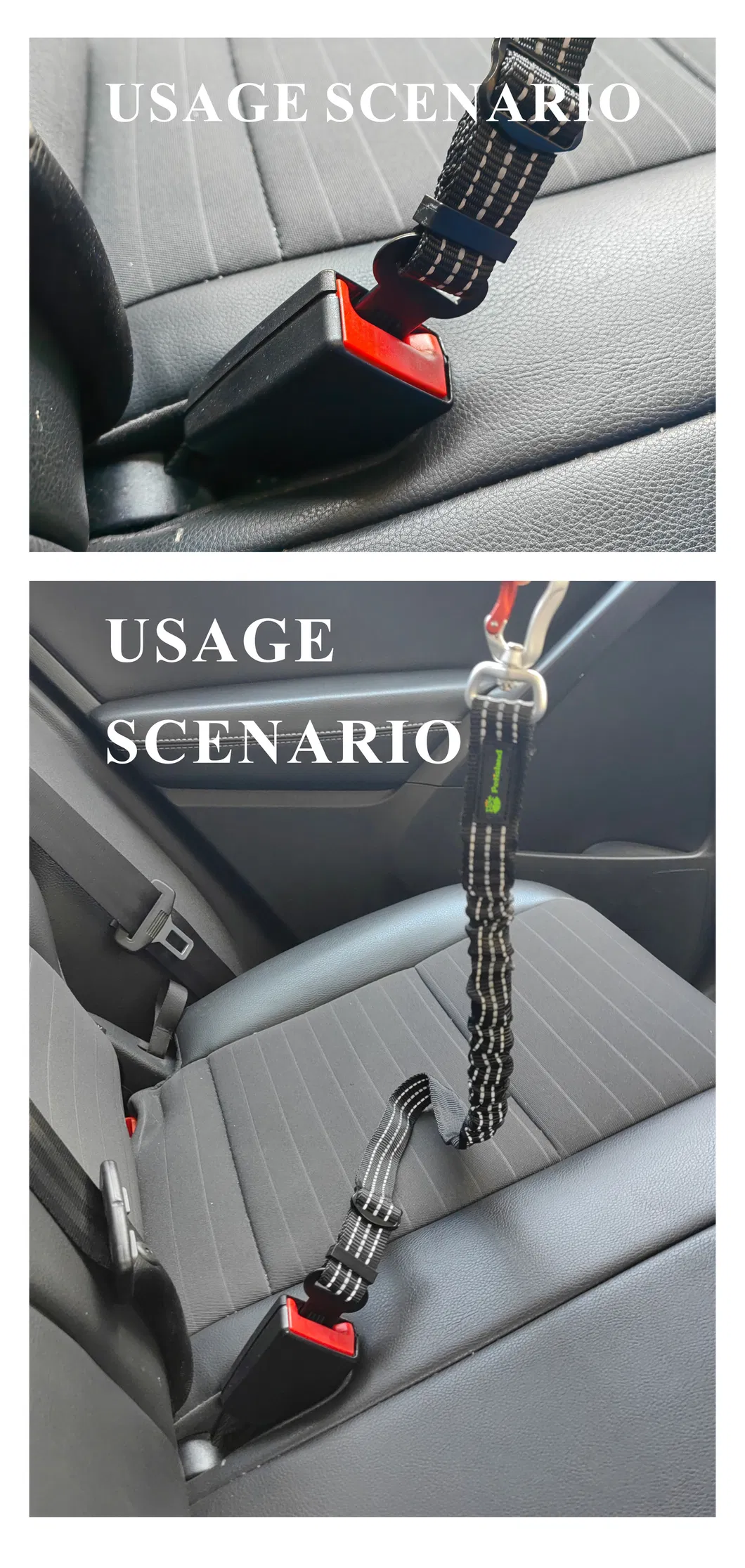Cuerda de seguridad de alta elasticidad al por mayor, productos para mascotas, correa para perros, cinturón de seguridad para automóvil