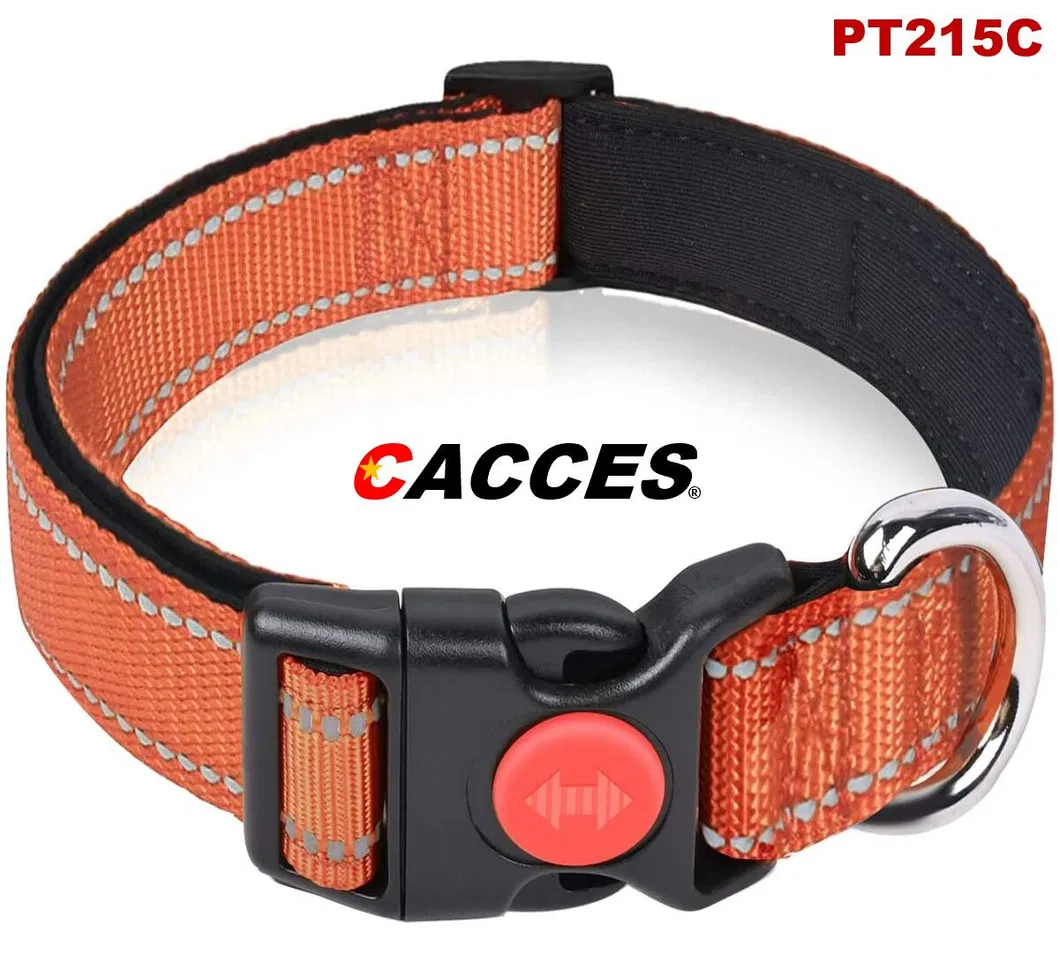 Collar de perro de nylon reflectante
