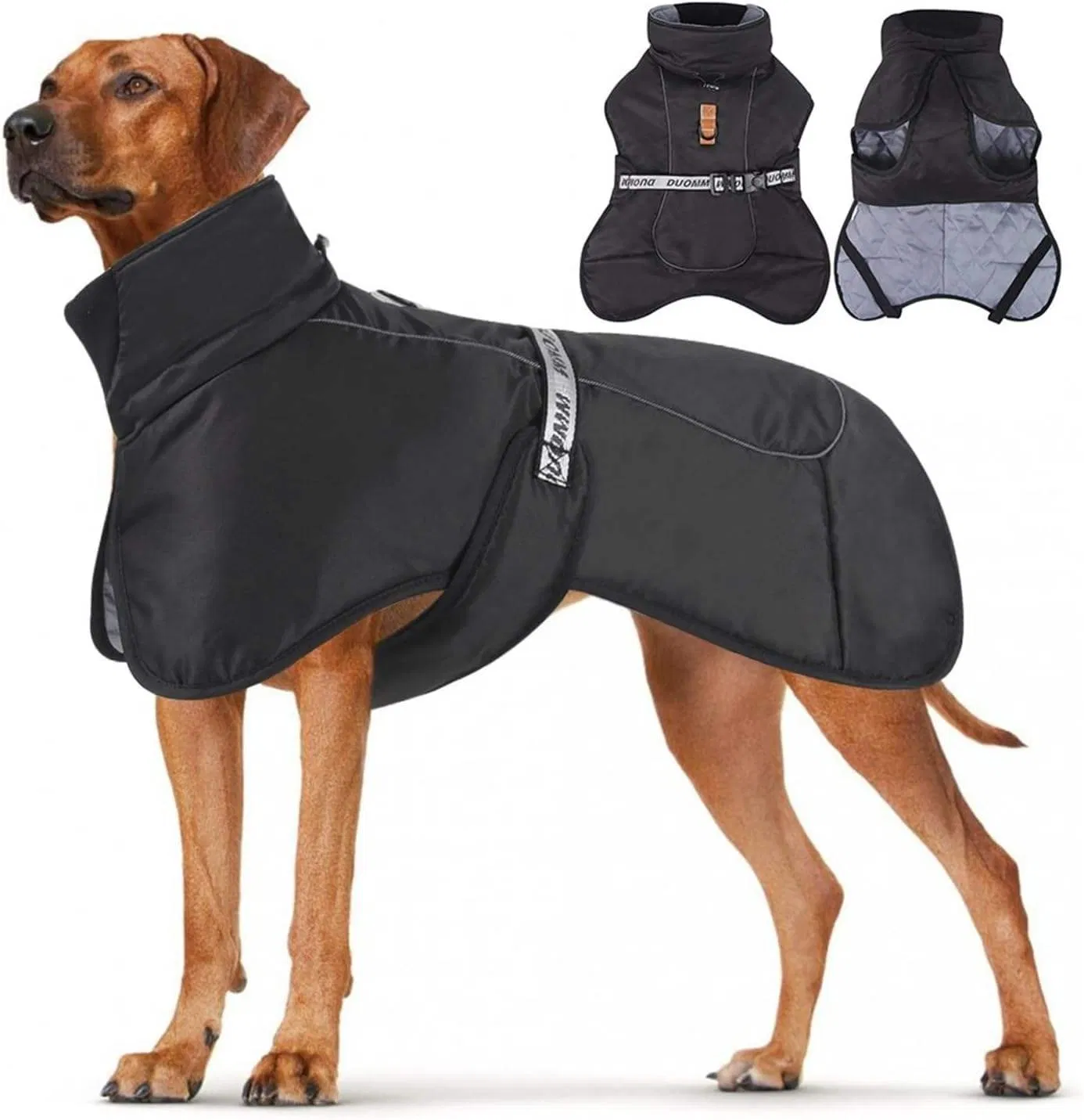 Abrigo Reflectante para Perros Equipamiento de Invierno Impermeable