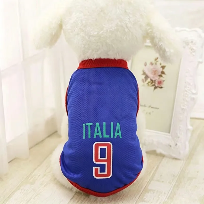 Detalle camiseta de verano mascota