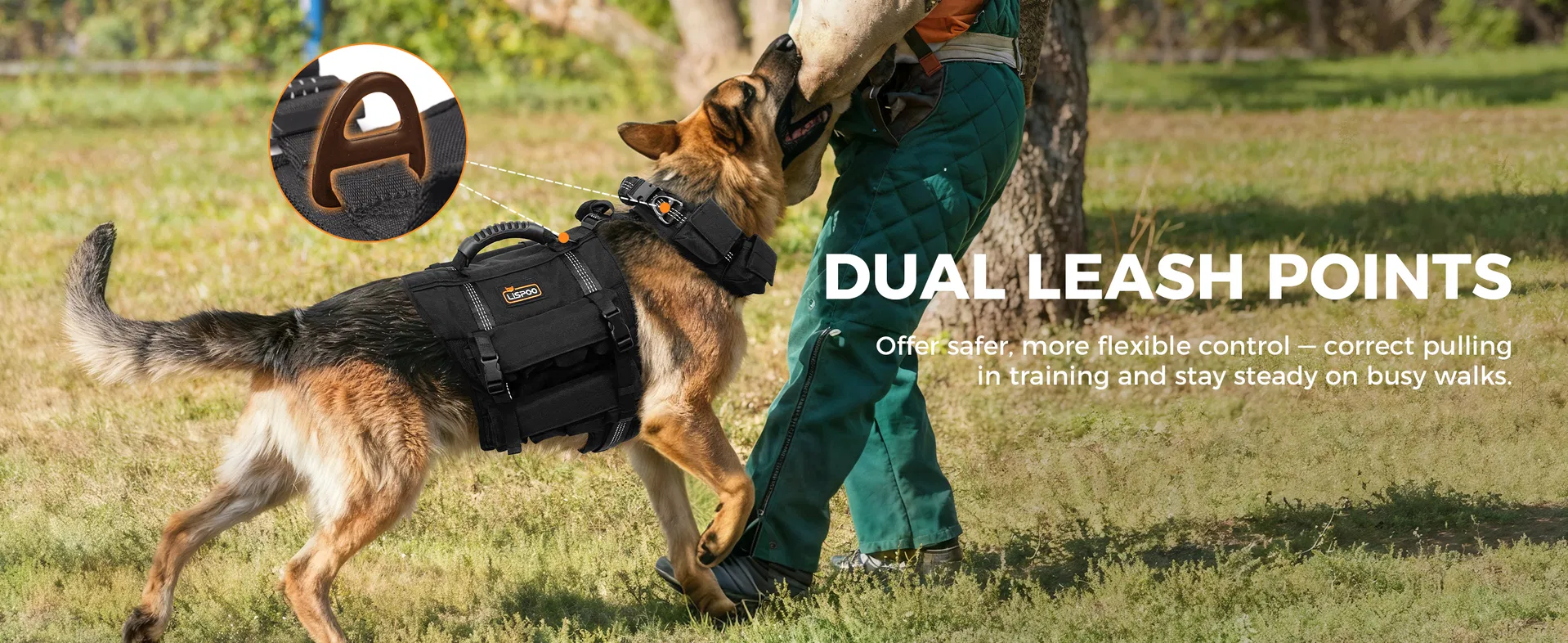 Conjunto de Chaleco y Collar para Perros con 4 Pesas Removibles de 0.88 Lb Equipamiento de Entrenamiento para Perros Medianos y Grandes