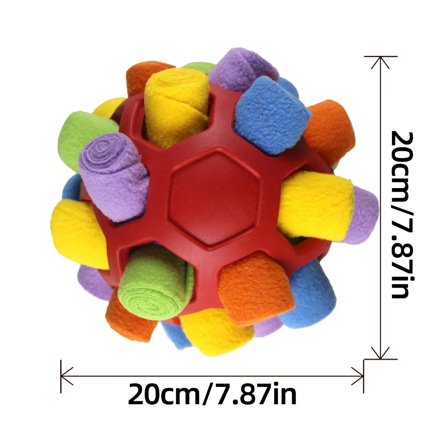 Juguete interactivo duradero para perros con diseño de rompecabezas de bola de goma dispensadora de comida oculta, juguete de entrenamiento de estimulación mental para alimentación lenta, uso en interiores