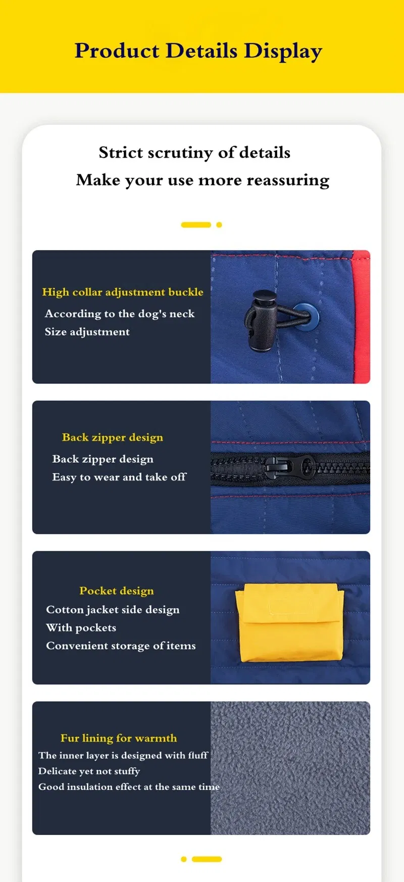 Detalle chaqueta perro 4