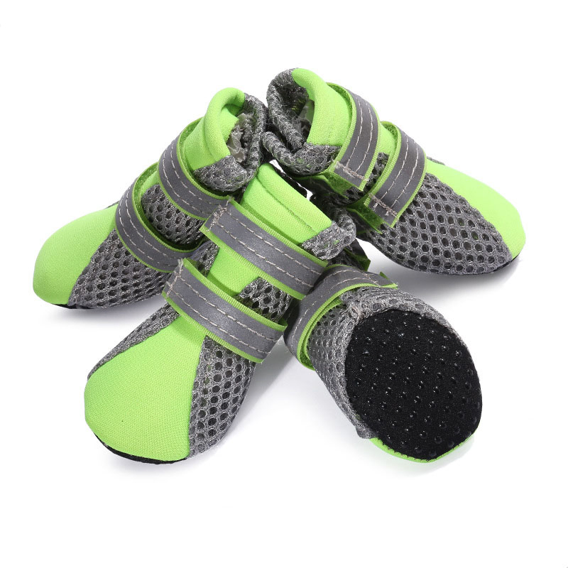 Zapatos para perros deportivos cómodos, casuales, reflectantes y transpirables de malla al por mayor
