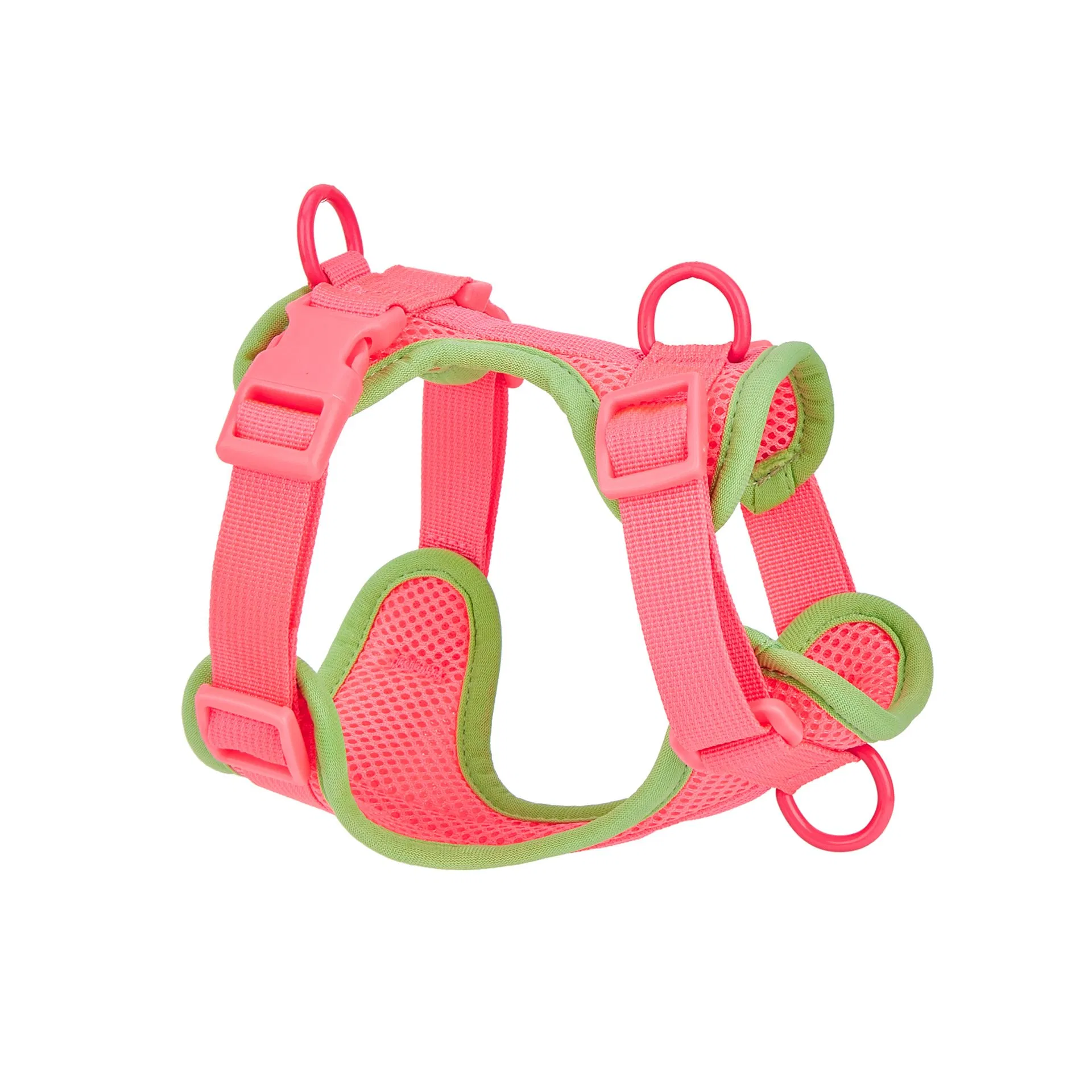 Estilo nuevo de verano adecuado para perros grandes, medianos y pequeños. Arnés para mascotas cómodo y transpirable para gatos y perros con correa