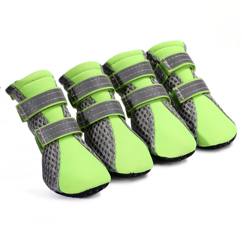 Zapatos para perros deportivos cómodos, casuales, reflectantes y transpirables de malla al por mayor