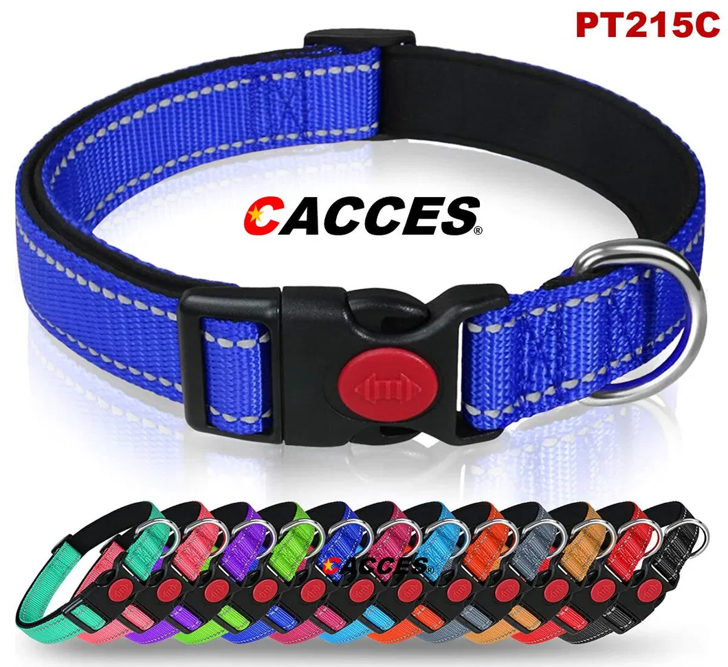 Collares para cachorros, collar reflectante para cachorros con doble seguridad, hebilla de liberación rápida, correa ajustable, collar de seguridad para mascotas para cachorros y gatos, arnés para el cuello de perros