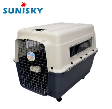 120cm Transportín grande para perros de viaje, jaula para mascotas, estándar IATA
