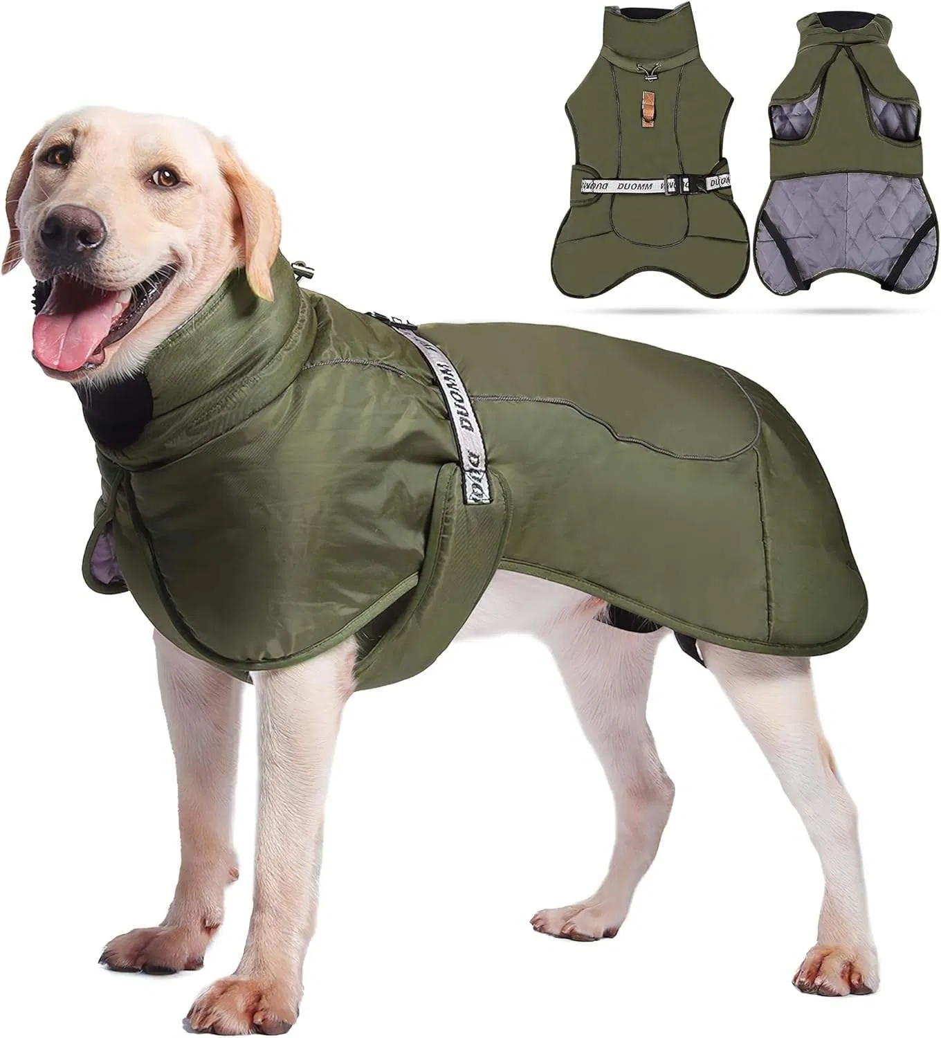 Abrigo Reflectante para Perros Equipamiento de Invierno Impermeable