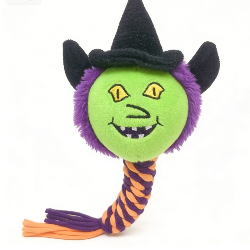 Juguete interactivo para perros de Halloween que fomenta comportamientos de juego de golpear y saltar