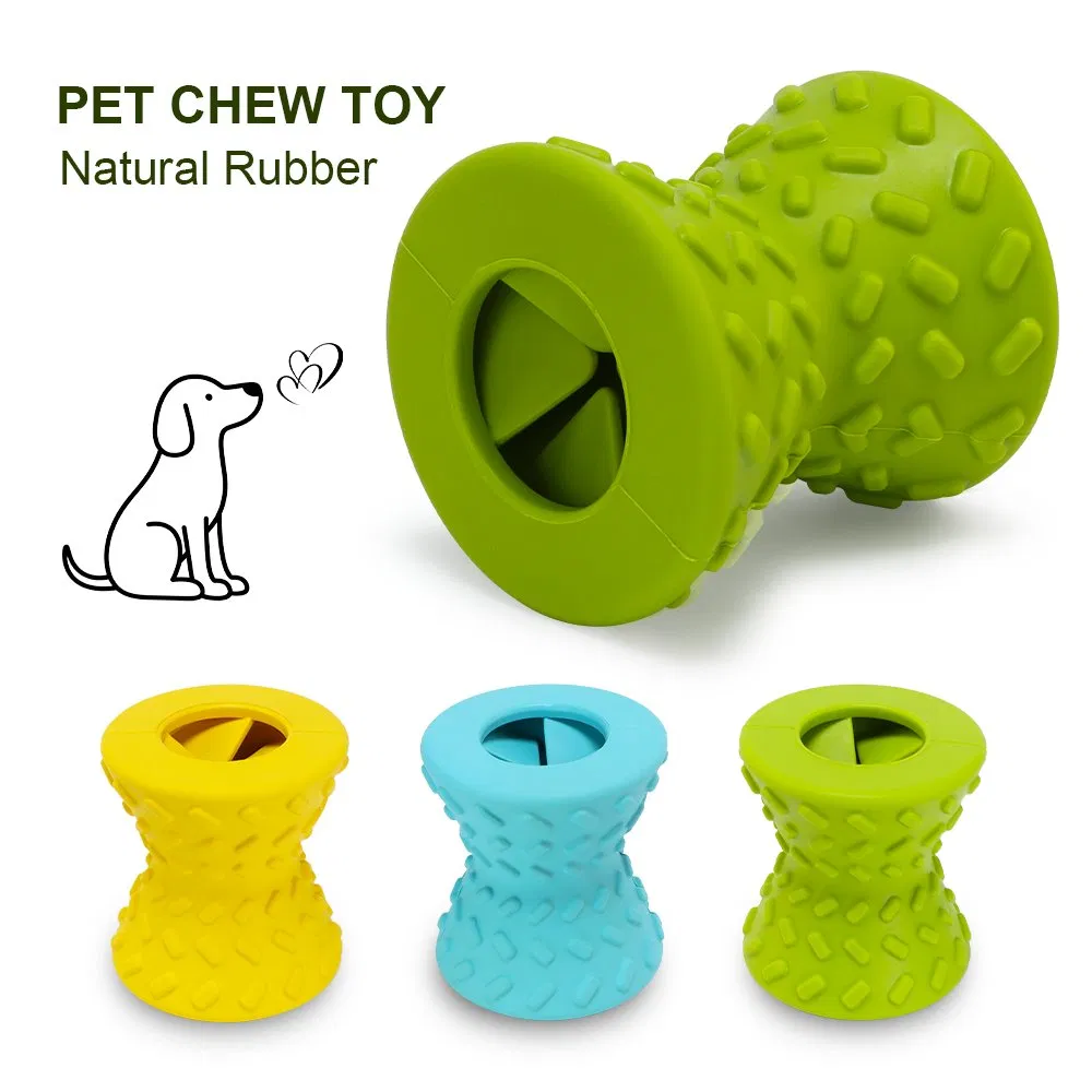 Juguetes interactivos duraderos para limpiar los dientes de mascotas, comederos para perros, entrenamiento con golosinas, juguetes para masticar con fuga de comida